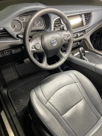 Buick interior steering wheel and dashboard after detailing
